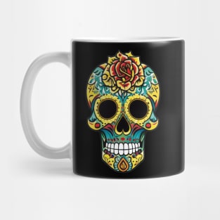 Celebrate Día de los Muertos with this colorful sugar skull art 5 Mug